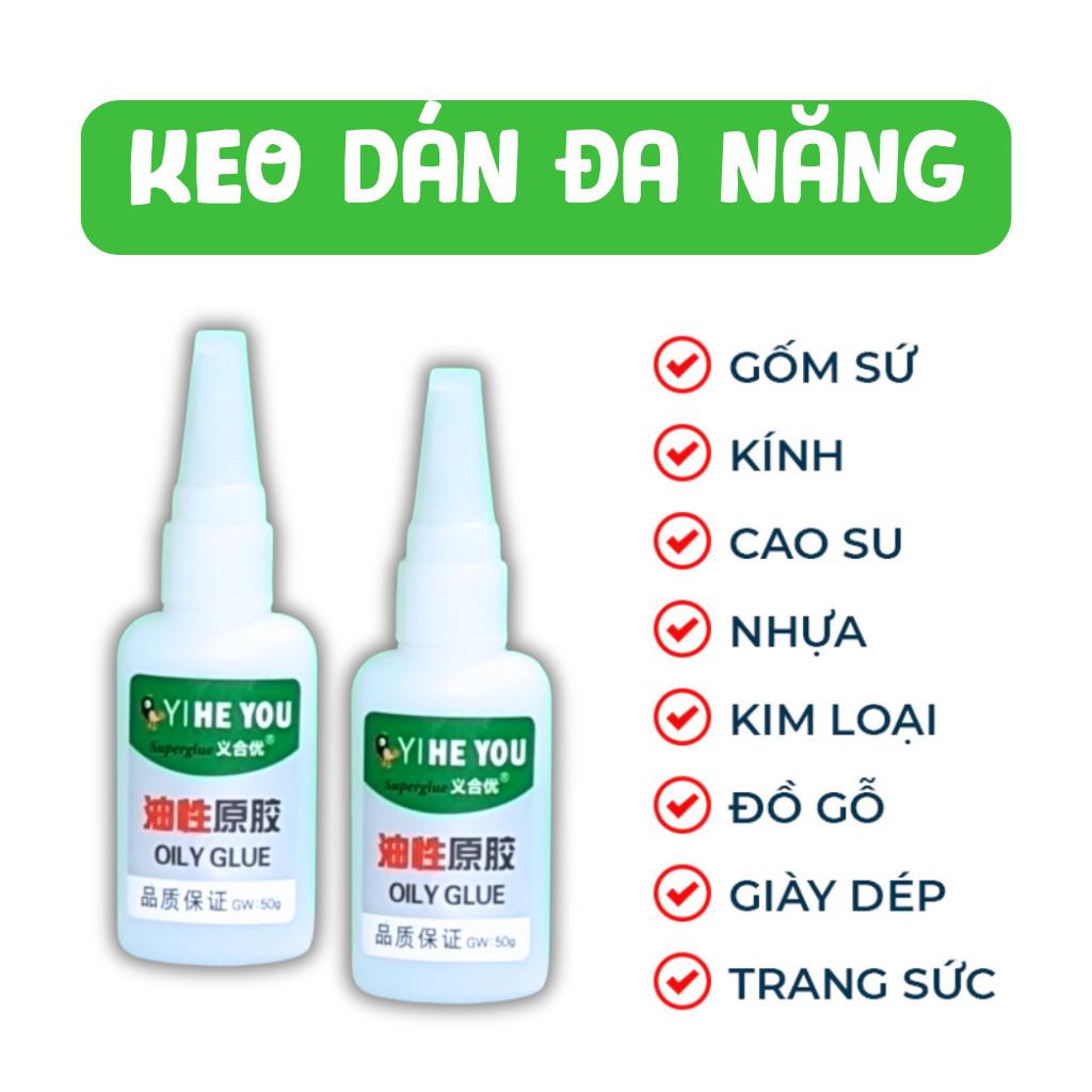 Keo Dán Siêu Dính Đa Năng, Keo Nước Dán Mọi Chất Liệu Cực Mạnh, Keo Dán Giày, Keo 502, Keo Ếch Xanh