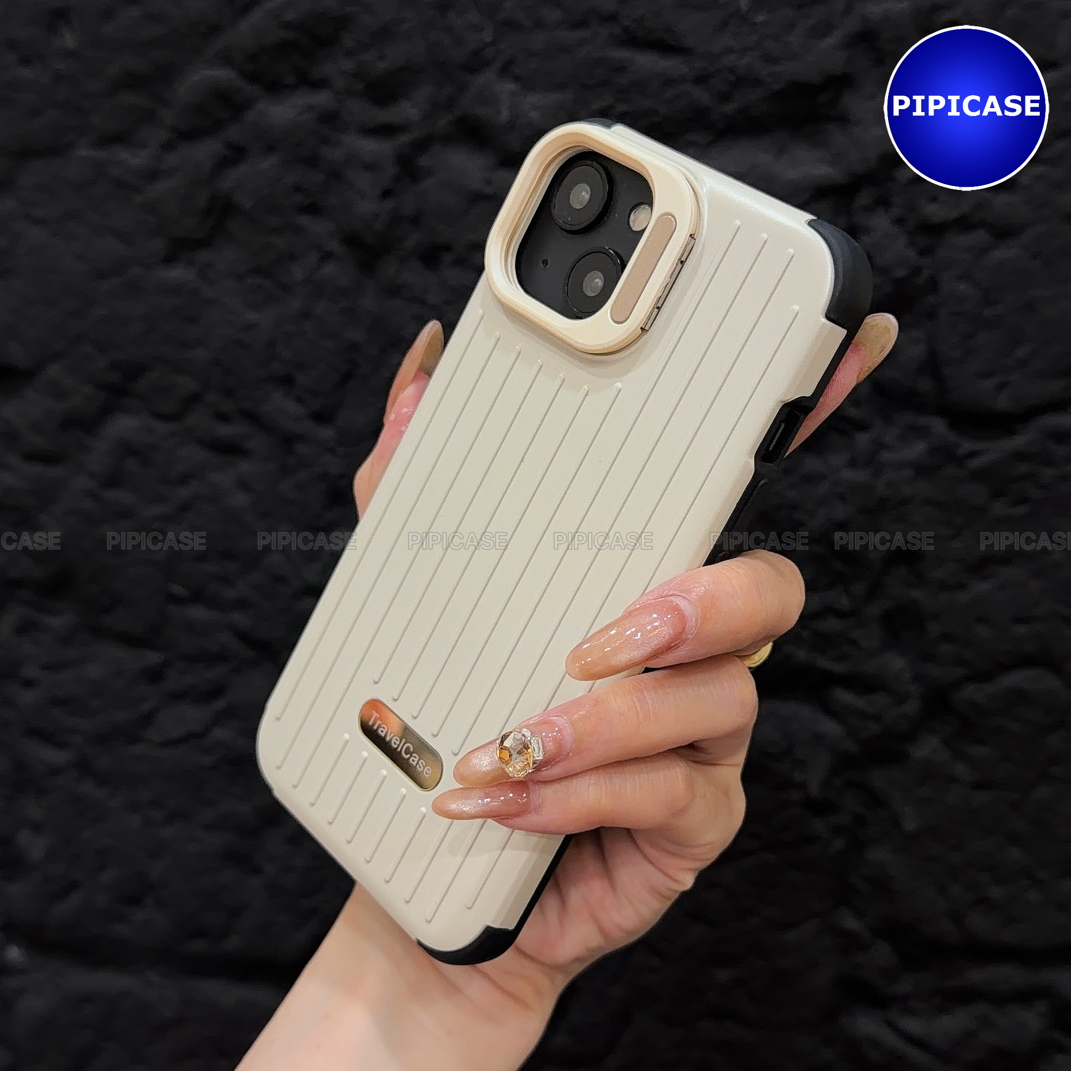 Ốp Lưng iPhone 13 - Hondao - Kem