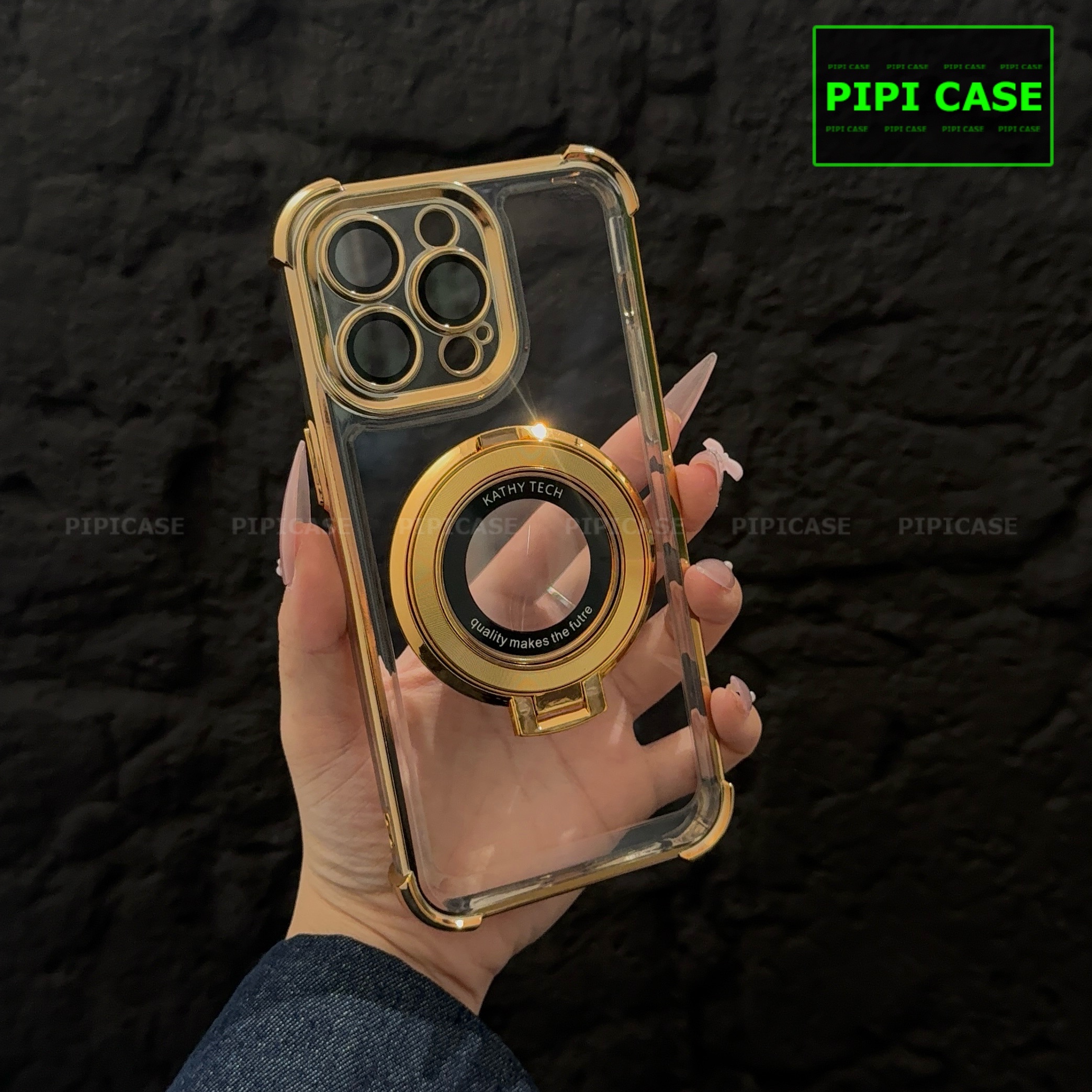 Ốp Lưng iPhone 15 Pro - Ven - Vàng_thumbnail_1