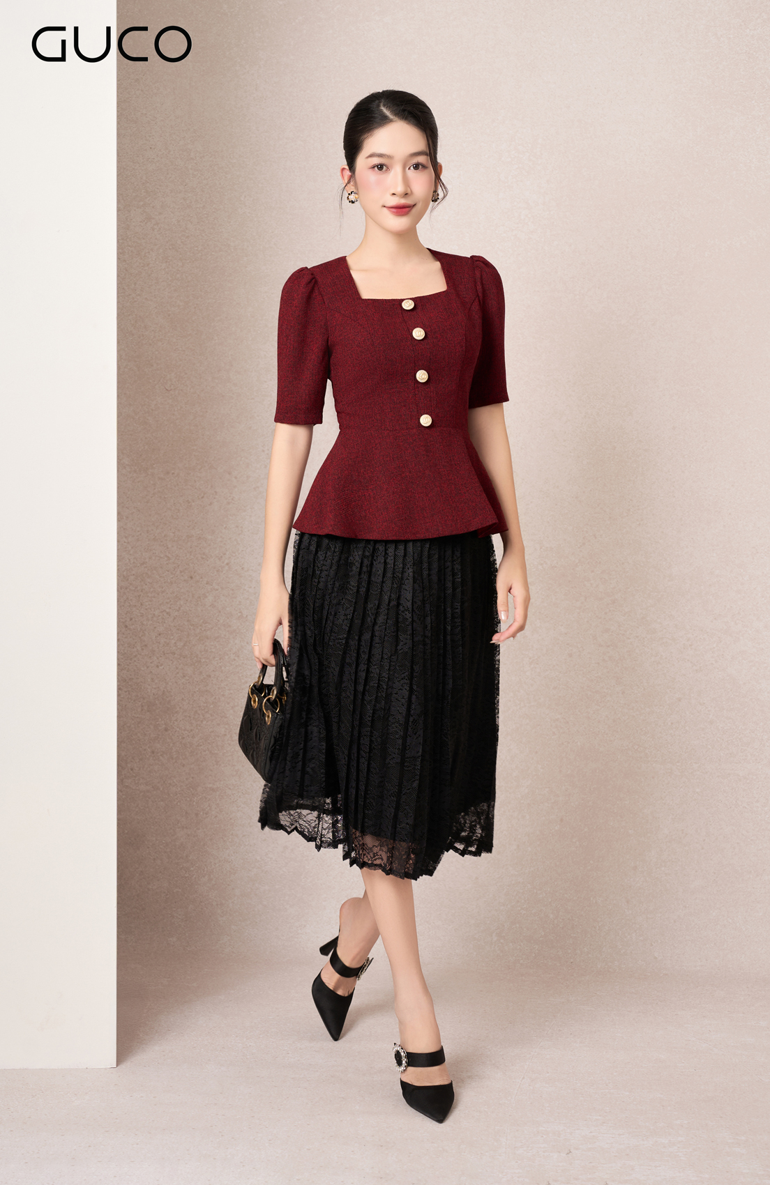 ÁO PEPLUM THIẾT KẾ CỔ VUÔNG - ĐỎ_thumbnail_1