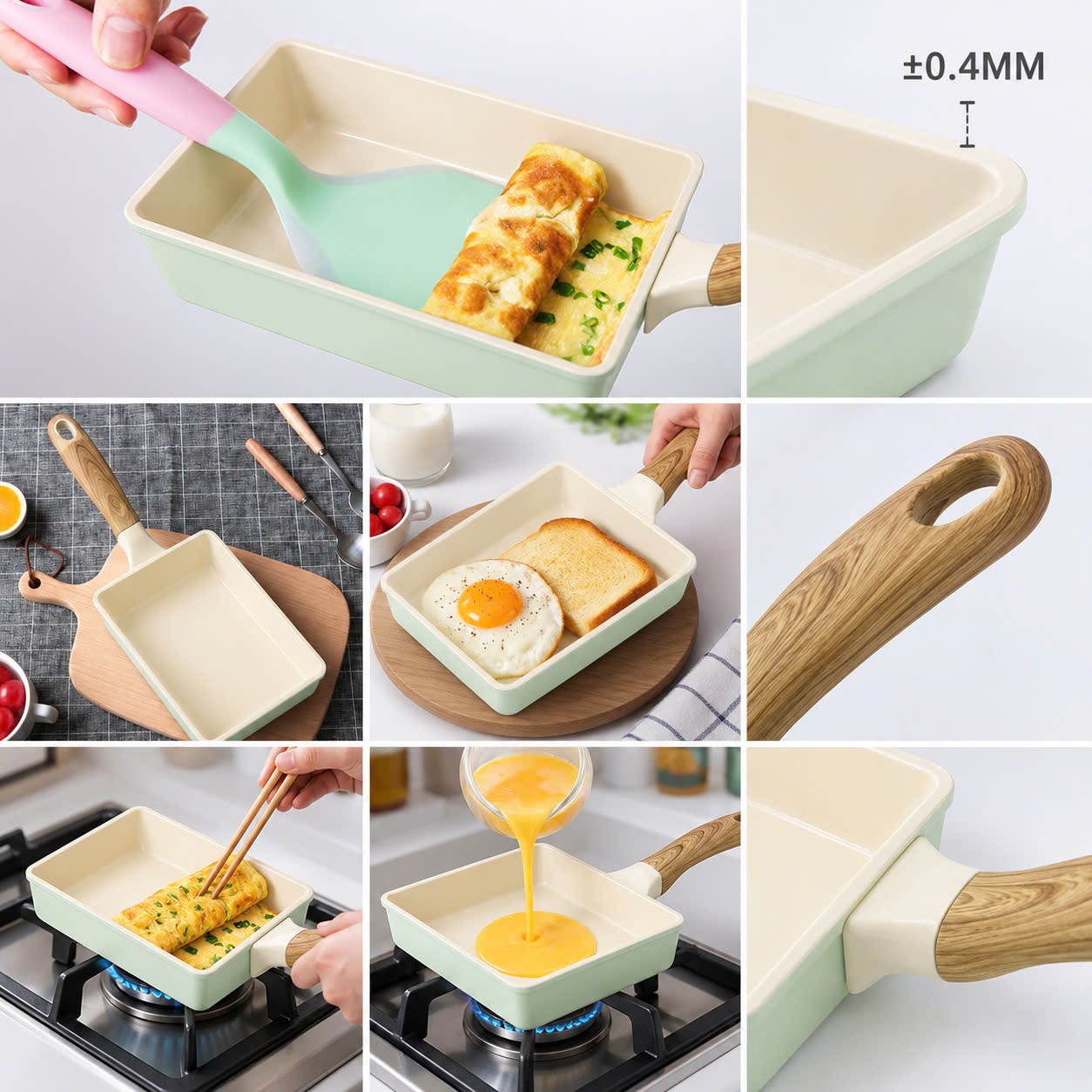 CHẢO VUÔNG Vân Đá ĐÁY TỪ 15*18CM EHV-1518IH ECORAMIC_thumbnail_6