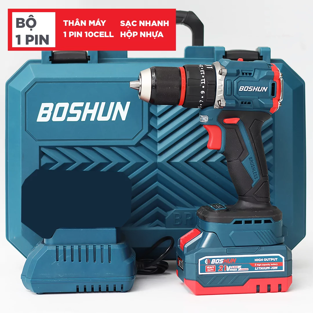 Máy Khoan Pin 3 Chức Năng BOSSUN M21B-ID1390NBL – Đầu kẹp 13mm, Không Chổi Than, Khoan Tường Sắt Gỗ   _thumbnail_10