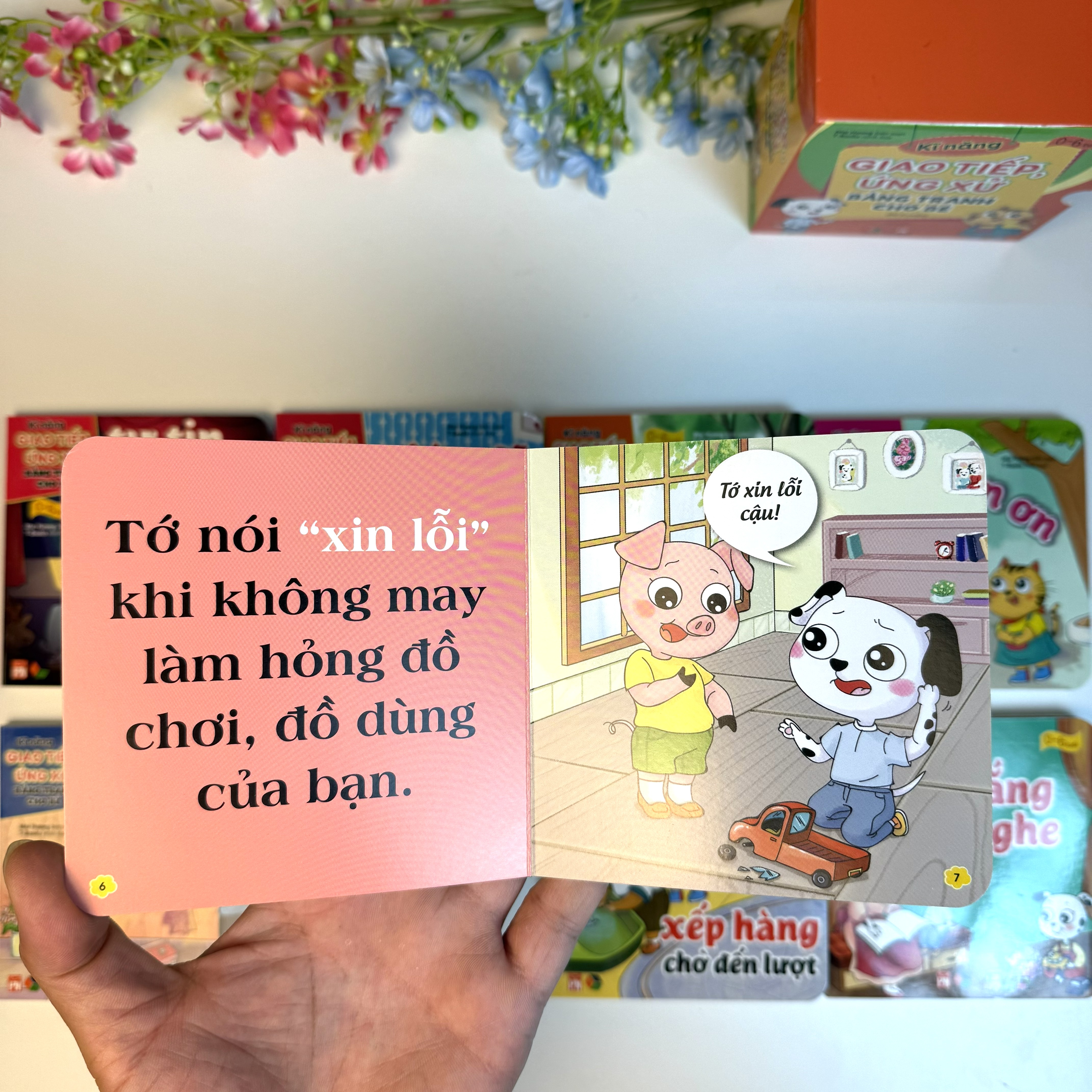 Combo Sách - Thư Viện Hình Anh Đầu Tiên Cho Bé  Tập 1 Và 2 + Bộ 8 Cuốn Kĩ Năng Giao Tiếp Ứng Xử Bằng Tranh Cho Bé Từ 0 -6 Tuổi ( Song Ngữ )_thumbnail_9