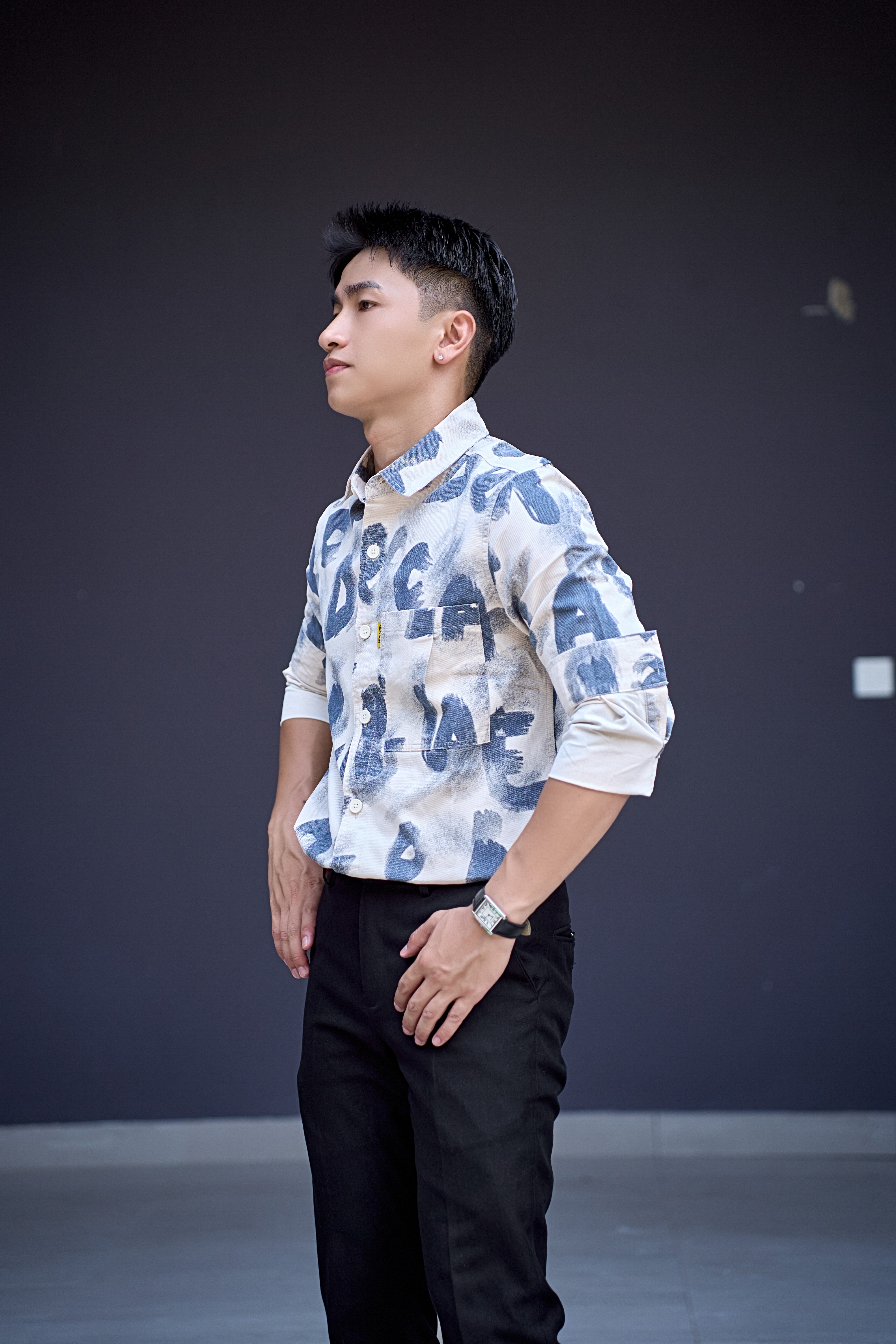 SA110 - Áo sơ mi nam dài tay in chữ nghệ thuật phong cách Nhật, chất cotton mềm mại, form rộng rãi thời thượng_thumbnail_10