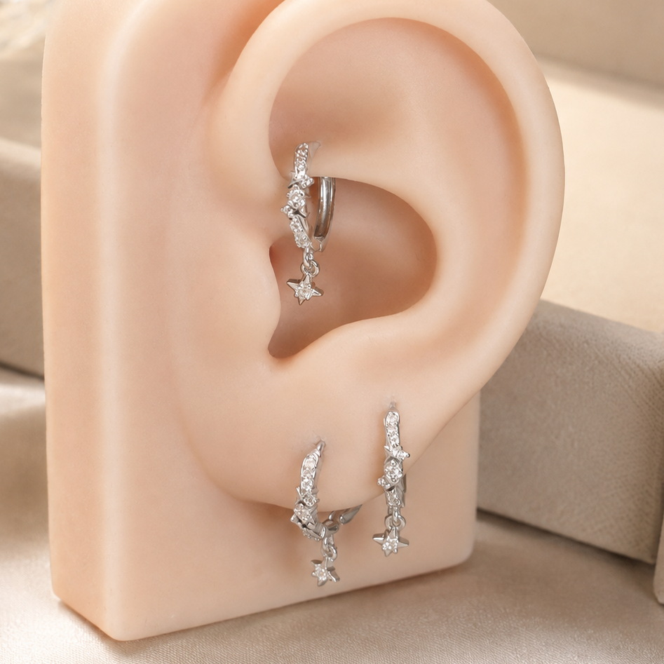 Khuyên vòng bạc xi kim dây leo đính đá 10mm_thumbnail_3