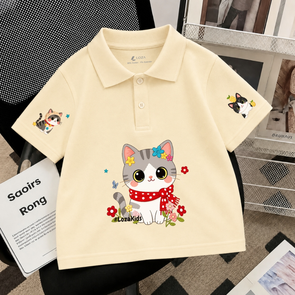 Áo polo cho bé gái hình Hello Kitty nhiều mẫu - Loza Kids PL008_thumbnail_8