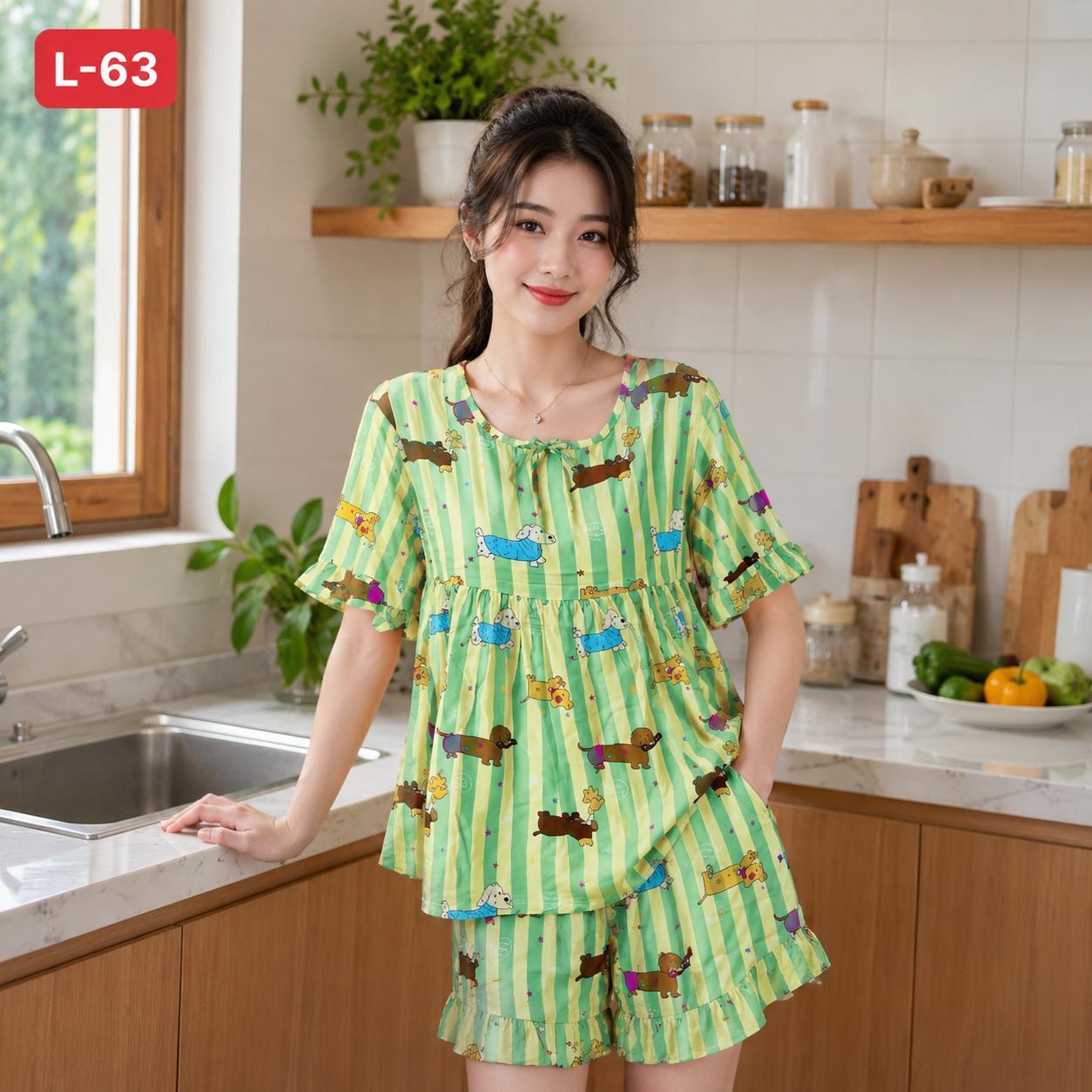 Thích Thư Đồ Bộ Tole Đùi L63 L64 L65 L66 L67 Form Đẹp Mềm Mịn Co Giãn Tốt Áo Quần Dài Thời Trang Cho Nữ