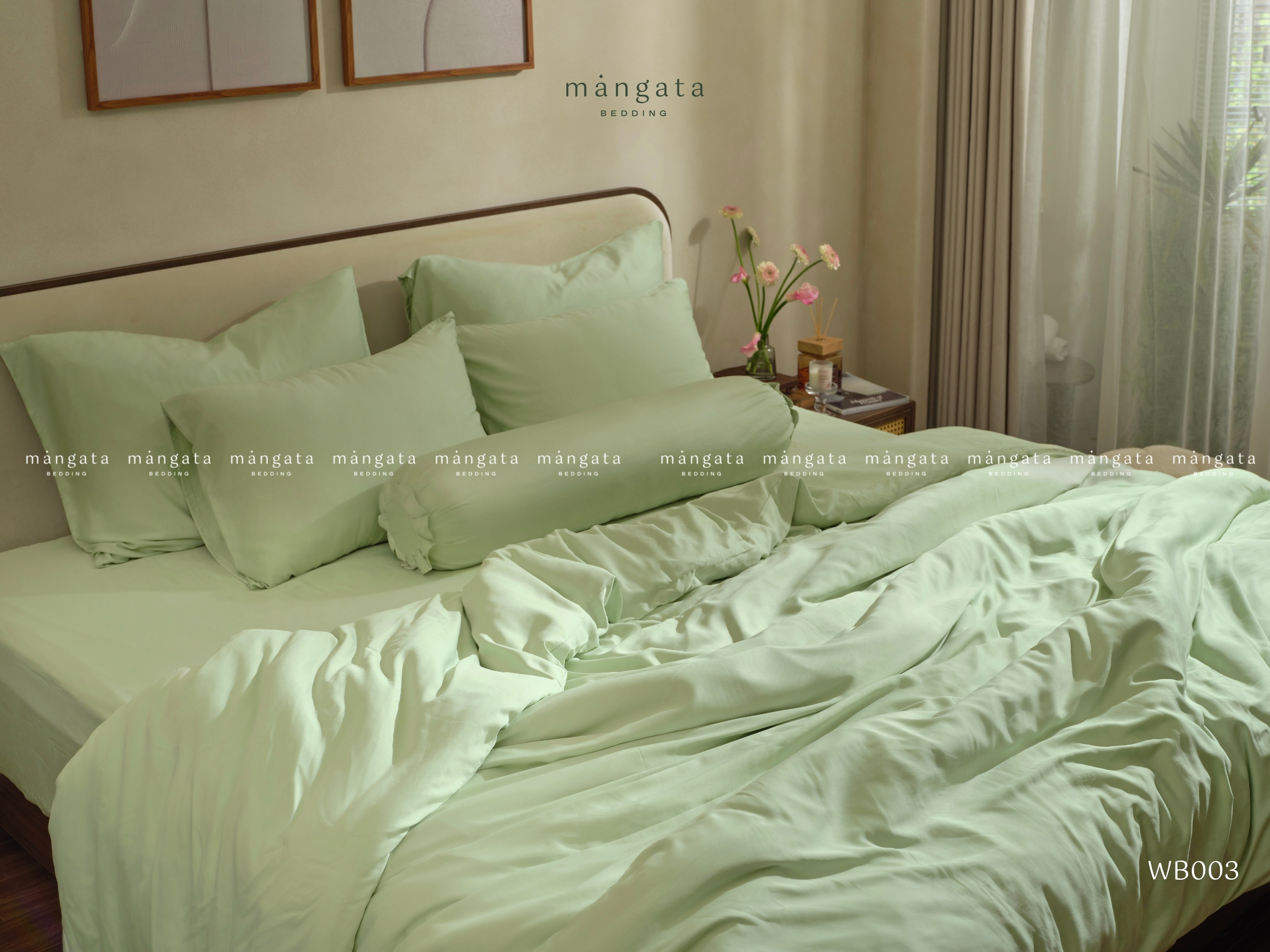 Olive Moss - Bộ 𝗧𝗔𝗡𝗕𝗢𝗢𝗖𝗘𝗟® Washed Bamboo