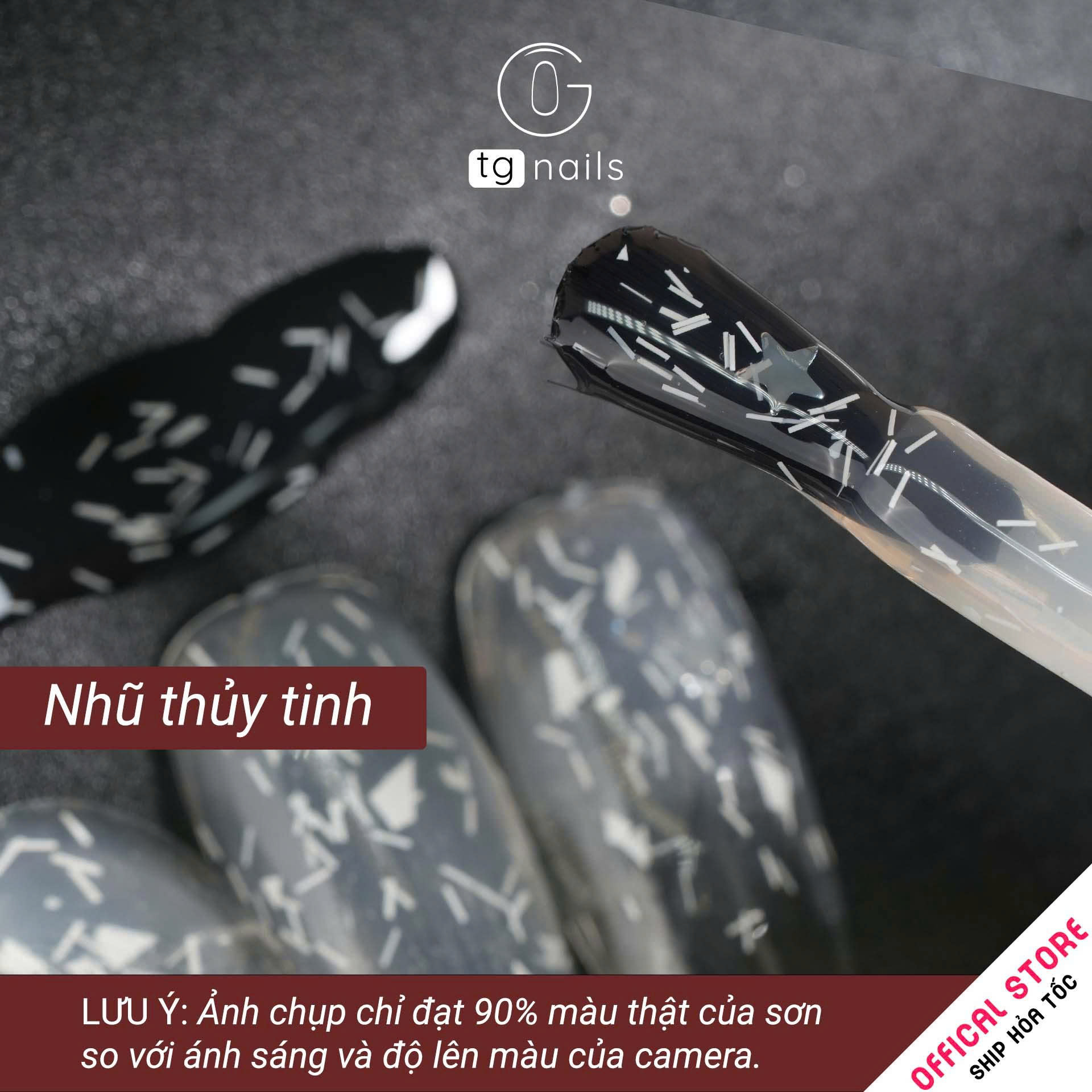 Sơn gel Nhũ Trắng Thủy Tinh chai 10g TG Nails_thumbnail_1