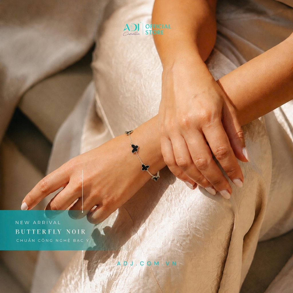 Vòng Tay Bạc 925 Nữ Cánh Bướm Lucky Butterfly ADJ 4 Màu Thời Trang Quà Sinh Nhật SLC128125_thumbnail_3