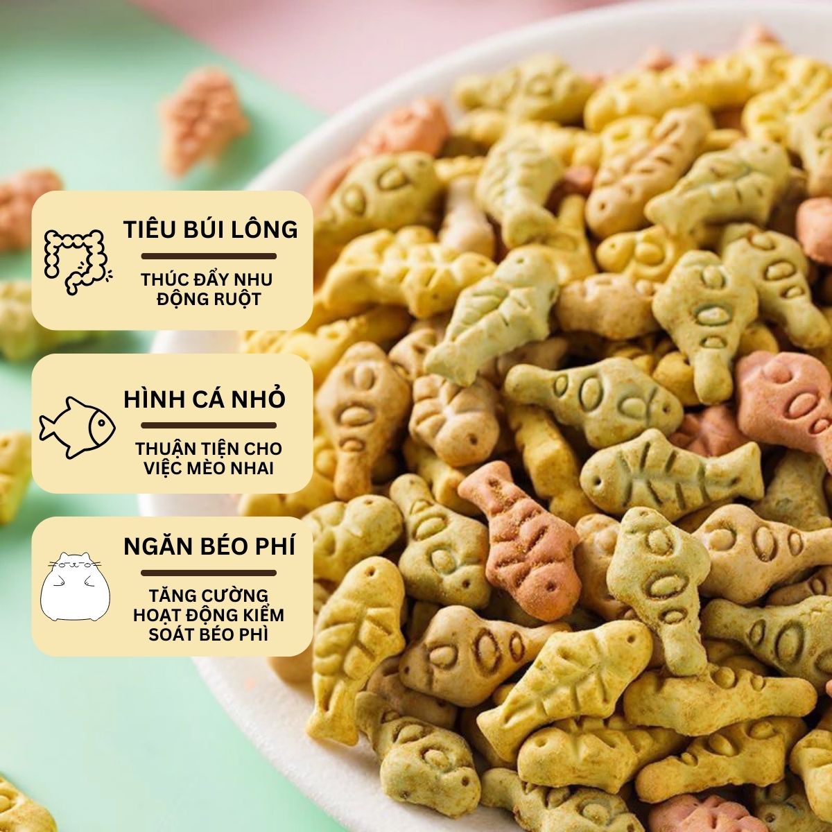 Bánh Cá Catnip Tiêu Búi Lông Cho Mèo_thumbnail_4