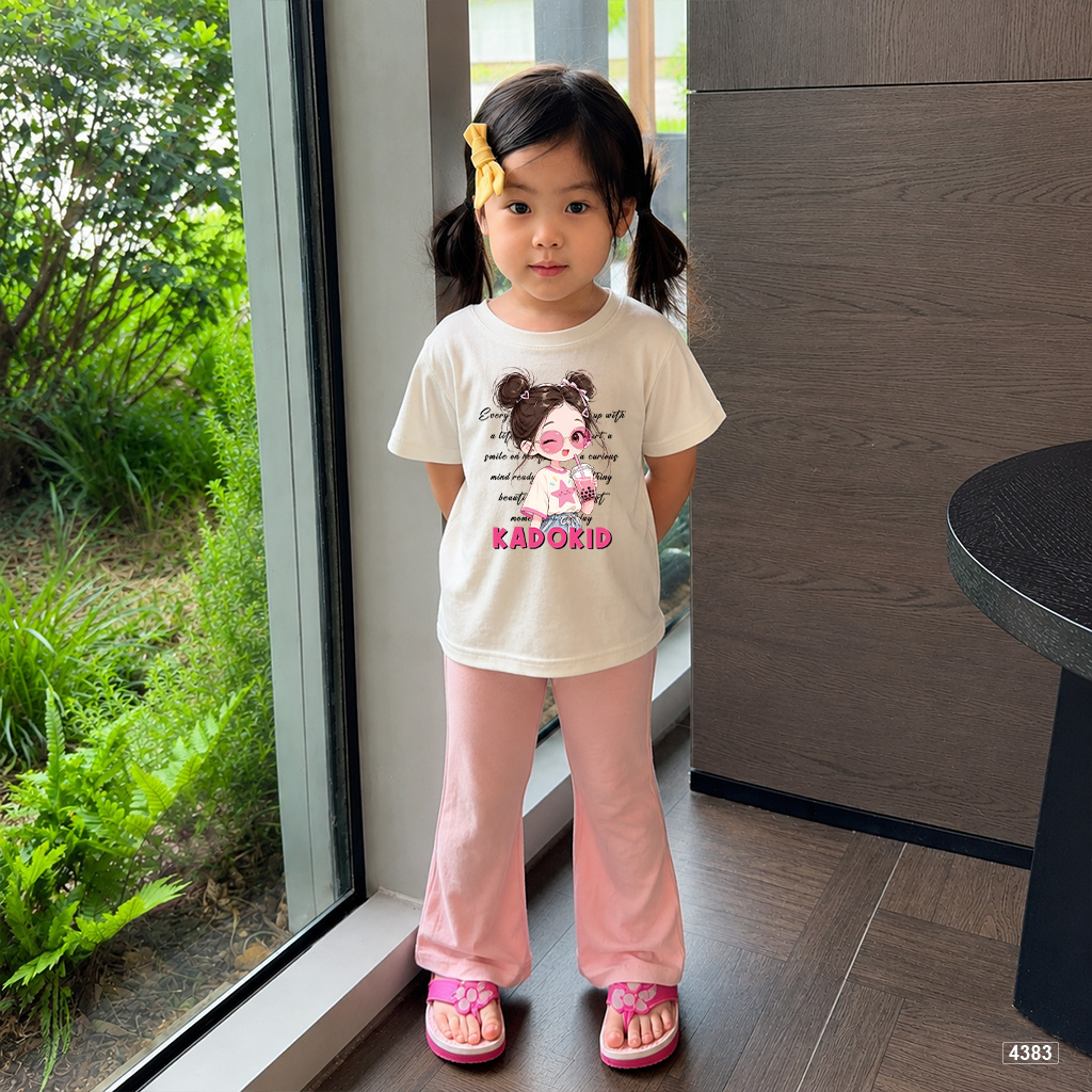Áo thun bé gái form rộng bubble tea Kado 4383_thumbnail_5