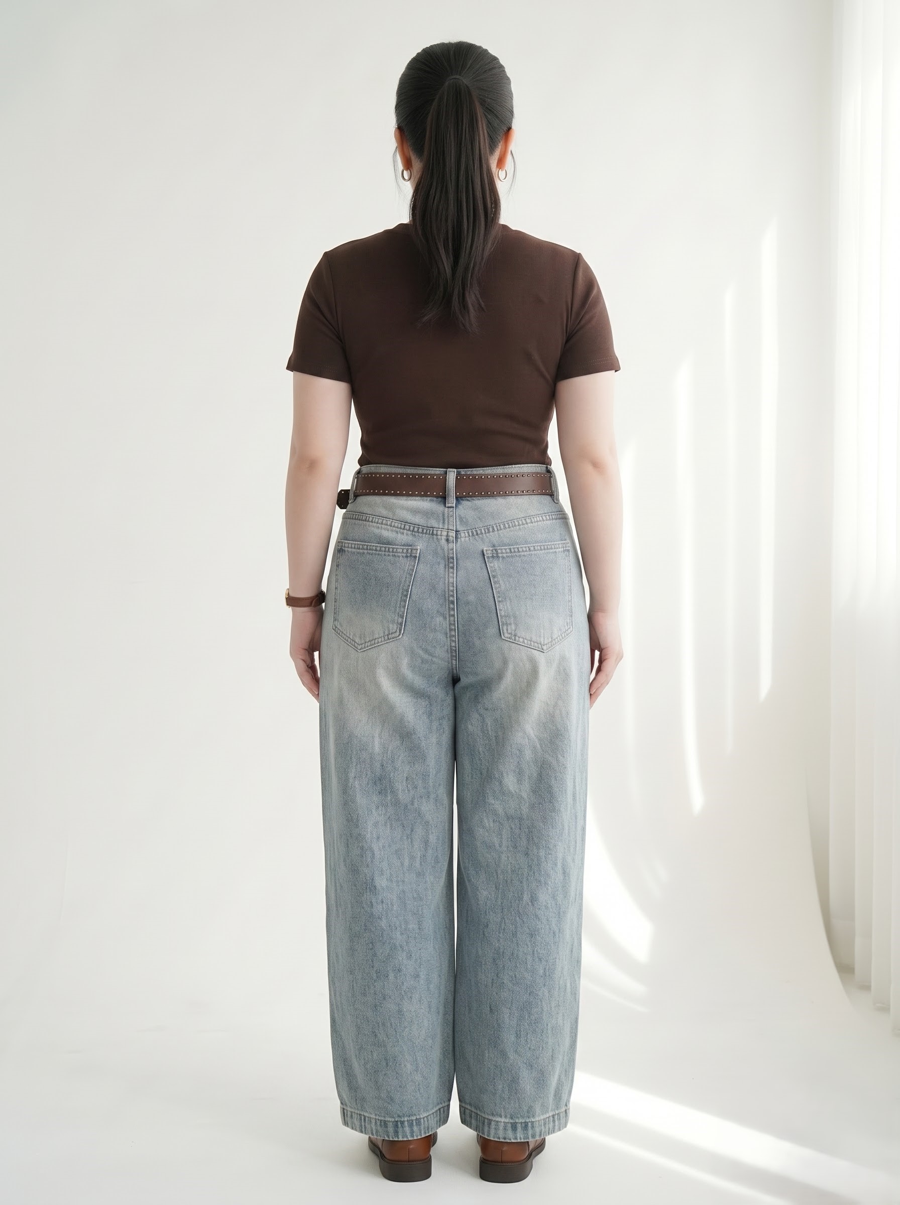 Quần Jean Suông Nấm Rách Bigsize 95cm Dễ Mặc - Xanh Đậm, Xanh Nhạt - Vừa 55–90kg - T-QJ630