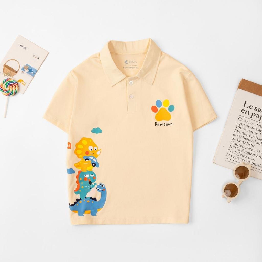 [XẢ KHO LẺ SIZE 110-160] Áo POLO cho bé in hình nhiều mẫu - Áo trẻ em từ 15-42kg - Loza Kids XPL001_thumbnail_0