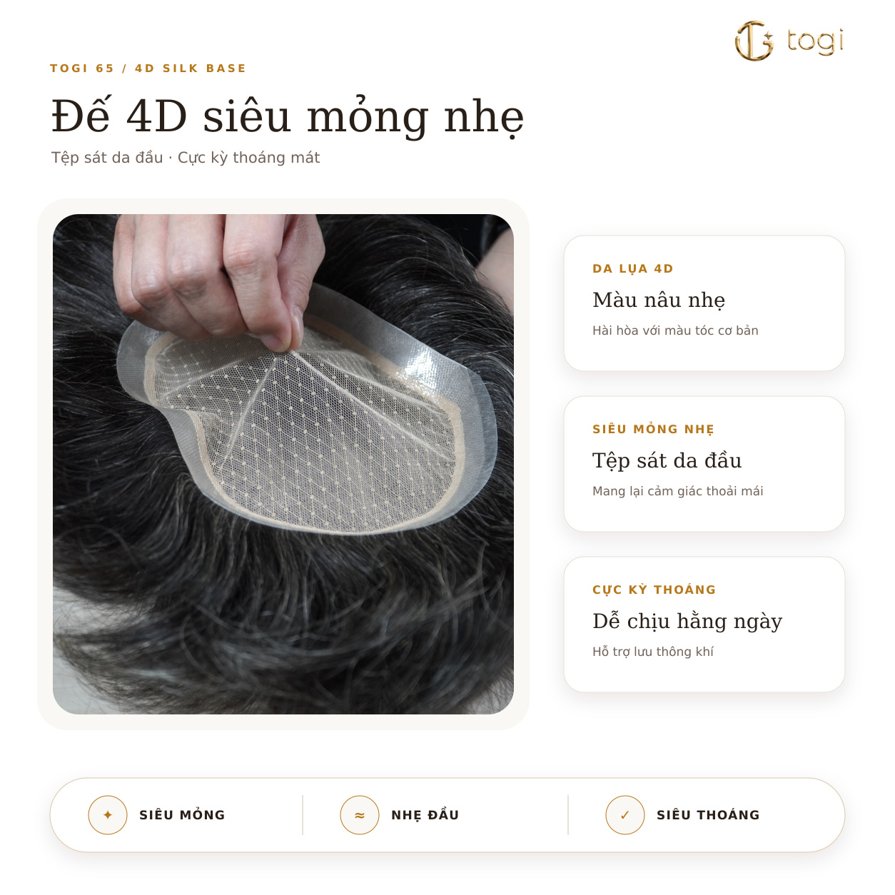 Chi tiết bộ đế Togi65