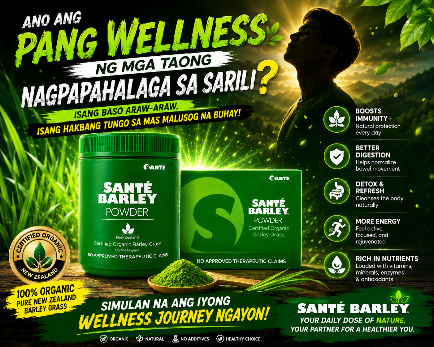 Sante Barley Canister & Box