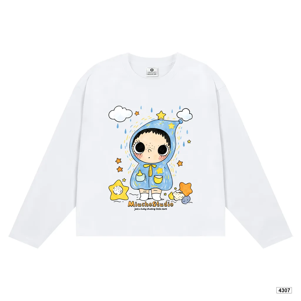 Áo thun tay dài unisex form boxy Miucho 4307_thumbnail_0