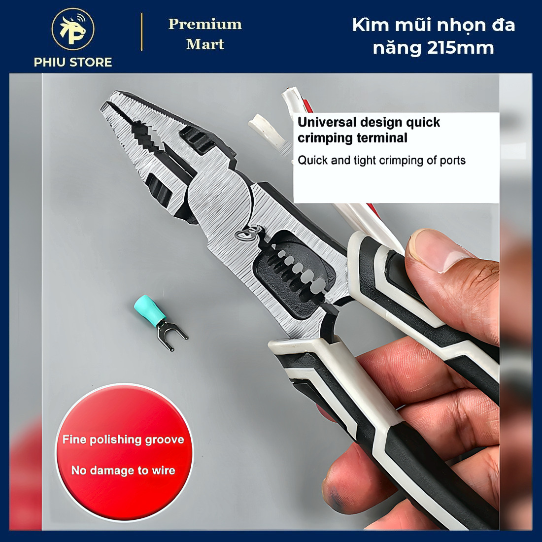 Kìm Điện Đa Năng - Kìm Mũi Nhọn Đa Năng 215mm, Kìm Mũi Nhọn 8 Inch - PHIU STORE_thumbnail_2