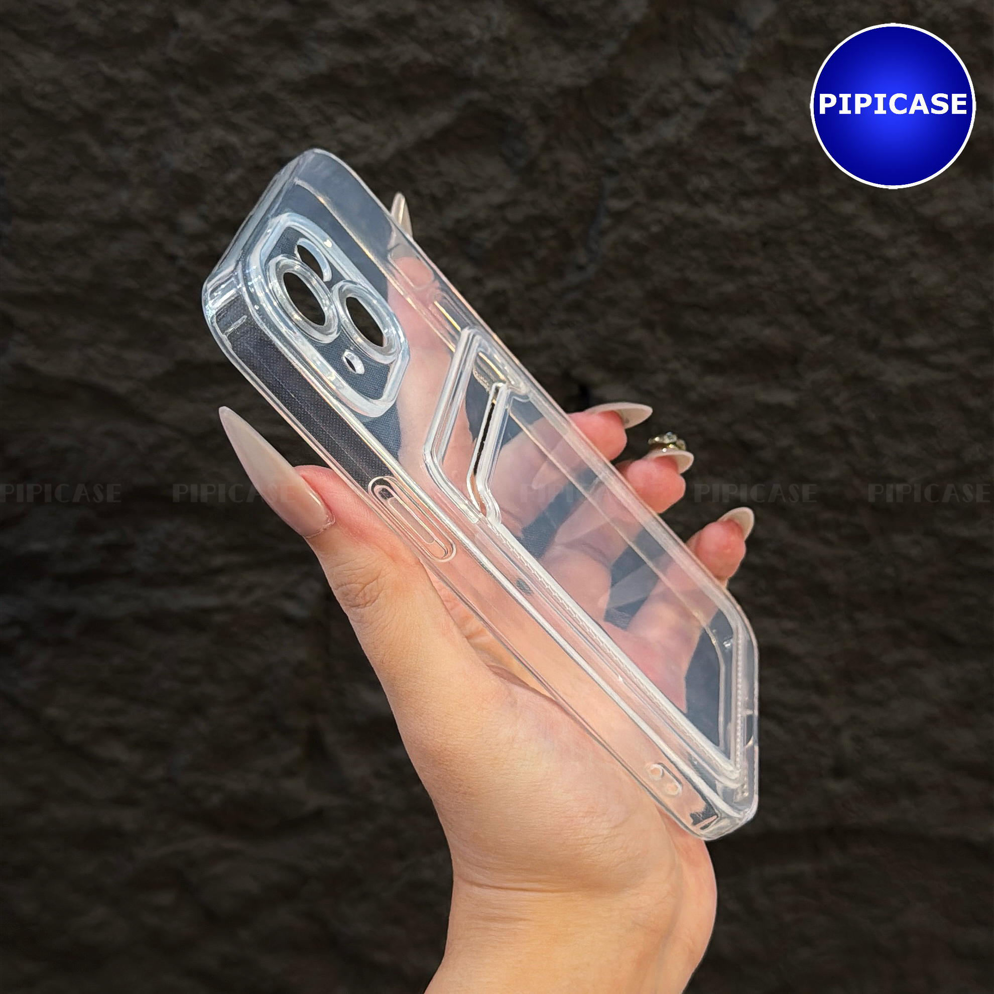Ốp Lưng iPhone 14 - Ốp Thẻ - Trong Suốt_thumbnail_17