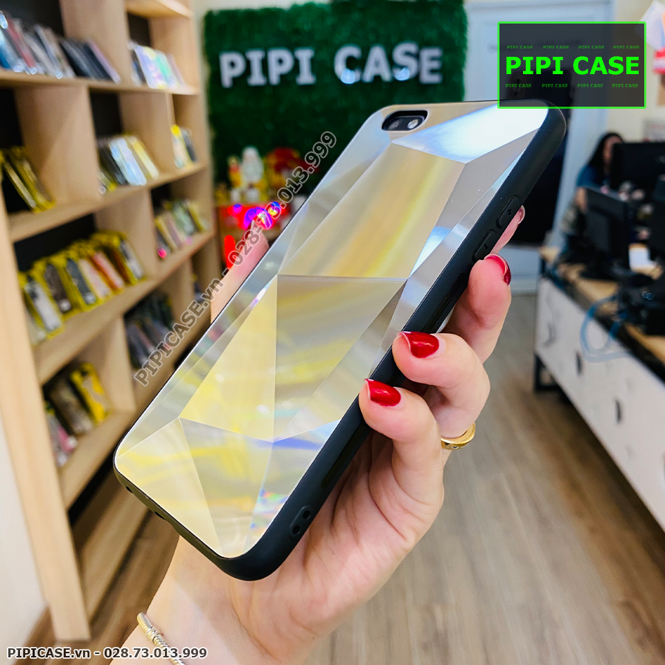 Ốp Lưng Oppo F3 - Kim Cương 6D - Bạc_thumbnail_2