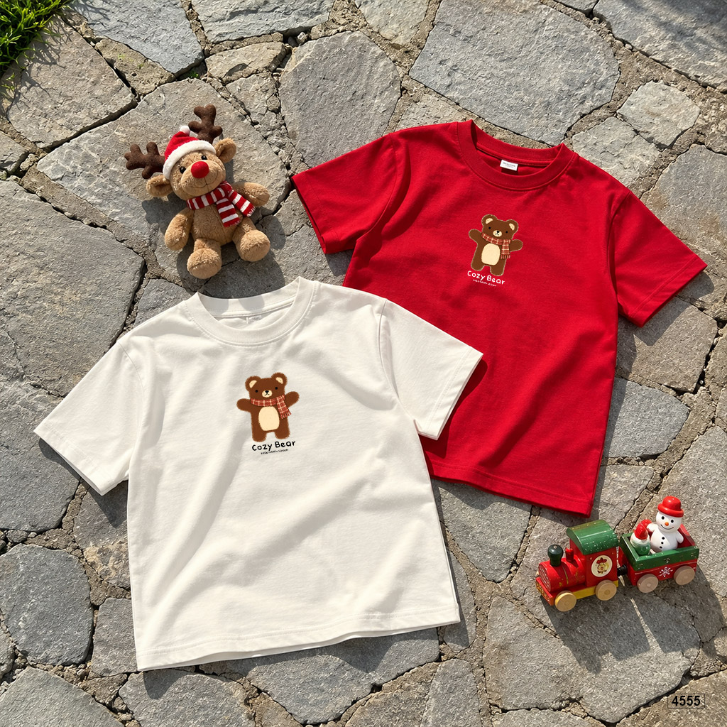 Áo thun bé trai noel gấu nhỏ noel Kado 4555_thumbnail_6