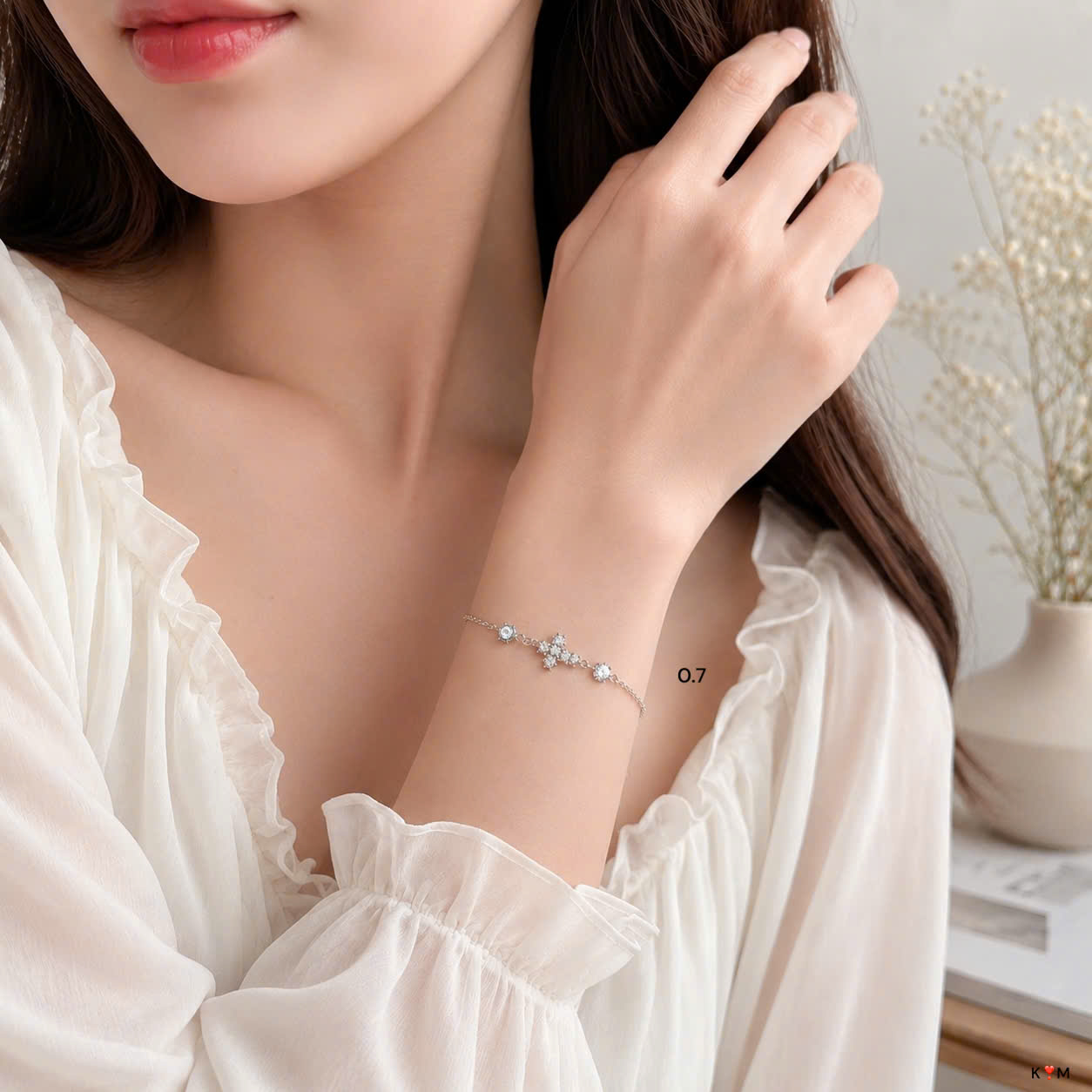 Lắc Tay Nữ Bạc Thánh Giá Tinh Tế - Vòng Tay Công Giáo Freesize LB16_thumbnail_3