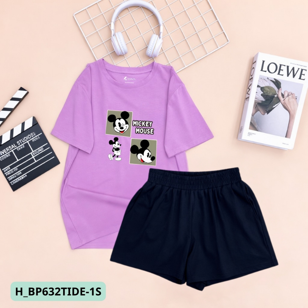 [XẢ KHO BỘ FORM RỘNG] -  Bộ quần áo thun nữ dáng rộng nhiều hình in - LOZA XB013_thumbnail_78