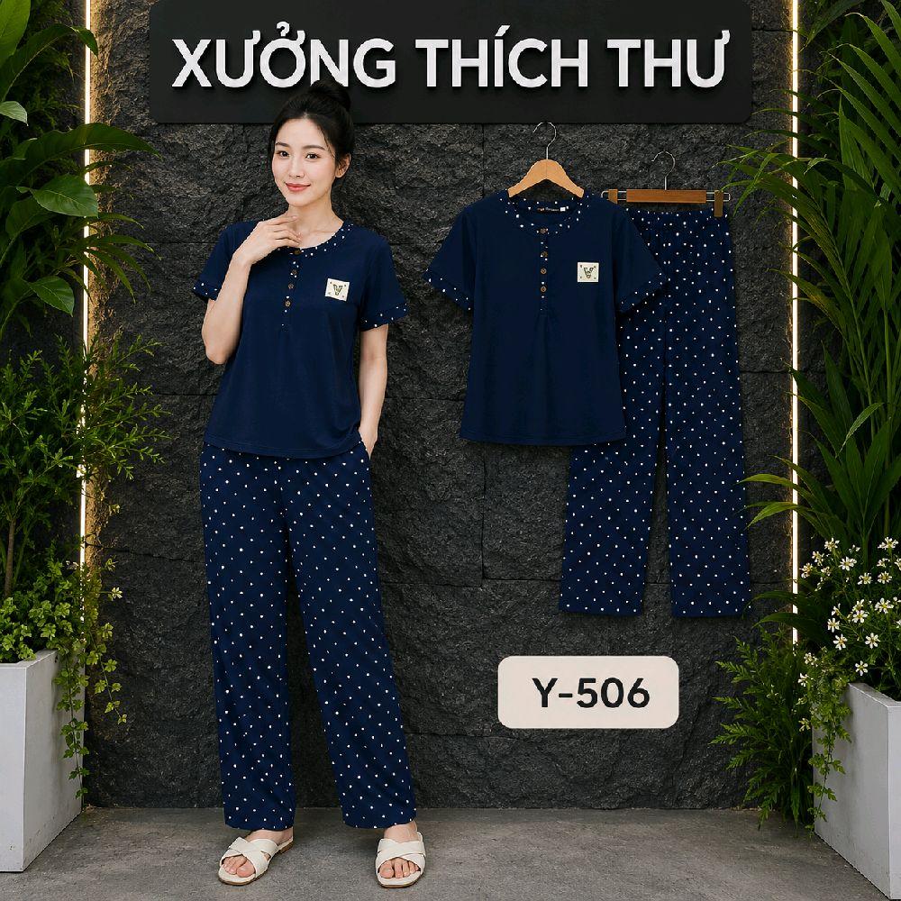 Thích Thư Đồ Bộ Thun Y505 Y506 y507 Y508 Y509 Form Đẹp Mềm Mịn Co Giãn Tốt Áo Quần Dài Thời Trang Cho Nữ_thumbnail_1