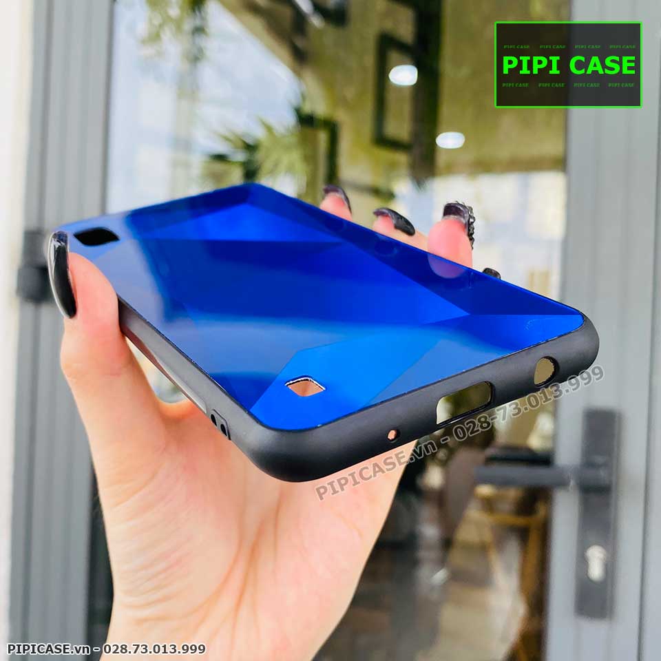 Ốp Lưng Samsung A10 - Kim Cương 6D - Xanh_thumbnail_3