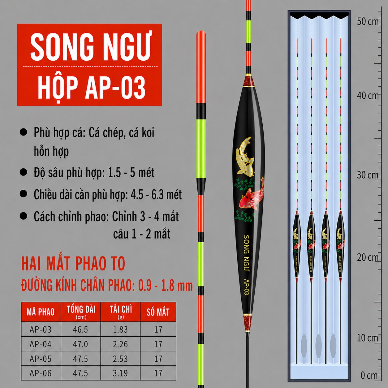 Hộp 4 Phao Nano Vẽ tay Song Ngư_thumbnail_6