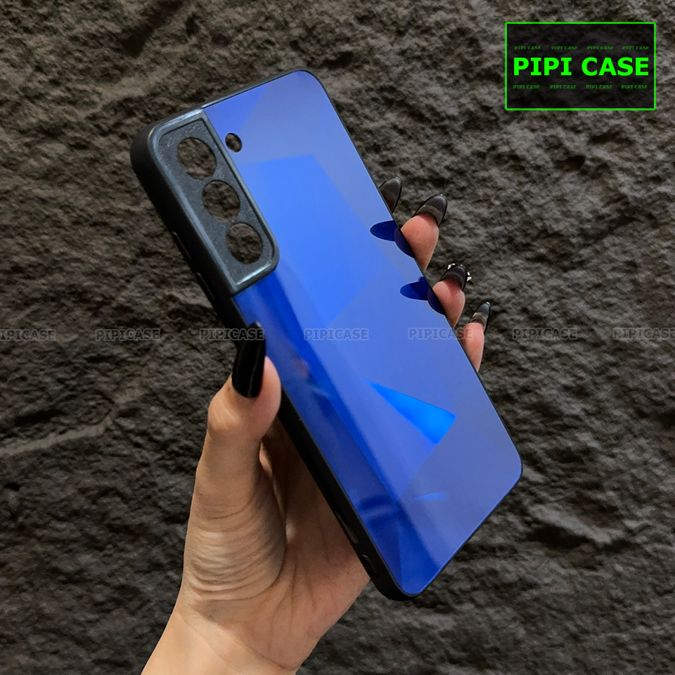 Ốp Lưng Samsung S21 FE 5G - Kim Cương 6D - Xanh Dương_thumbnail_1
