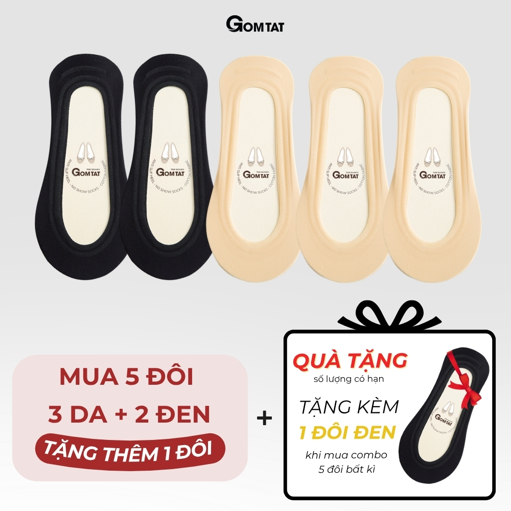 [DEAL QUÀ TẶNG] Tất búp bê nữ đi giày lười GOMTAT có đệm silicon chống tuột gót, thoáng mát mùa hè - TNBB_thumbnail_17