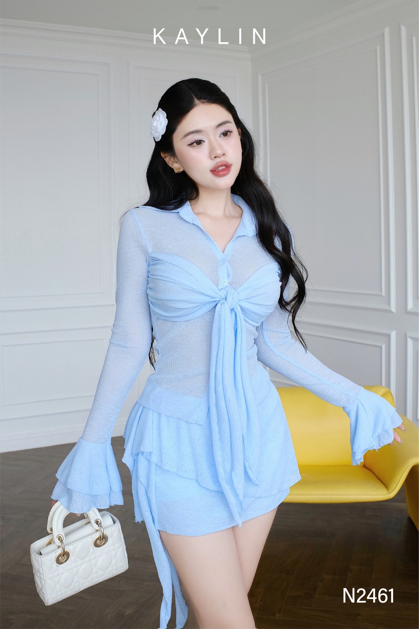 Set Somi Tay Loe KAYLIN Phối Chân Váy