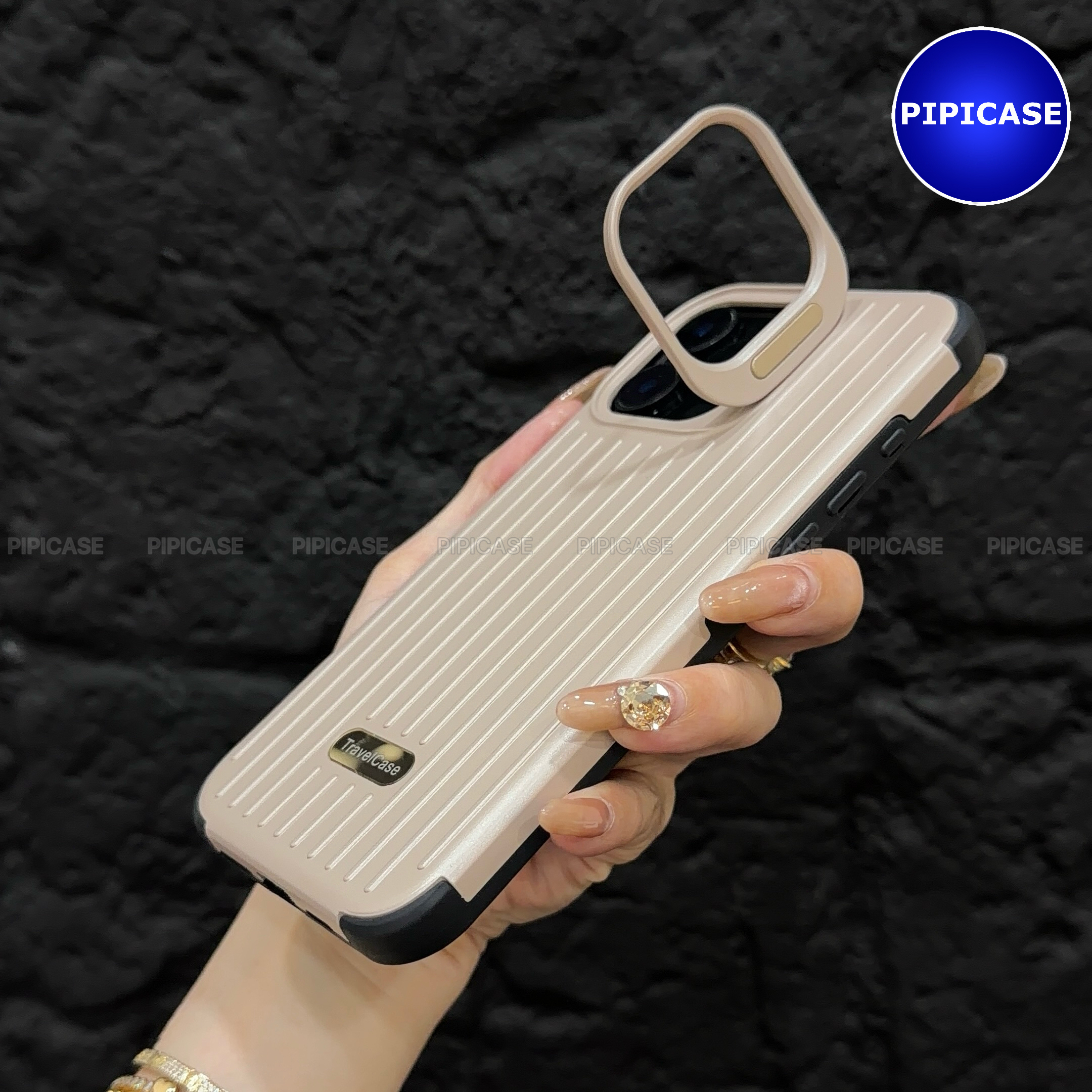 Ốp Lưng iPhone 12 Pro Max - Hondao - Nâu Nhạt_thumbnail_2