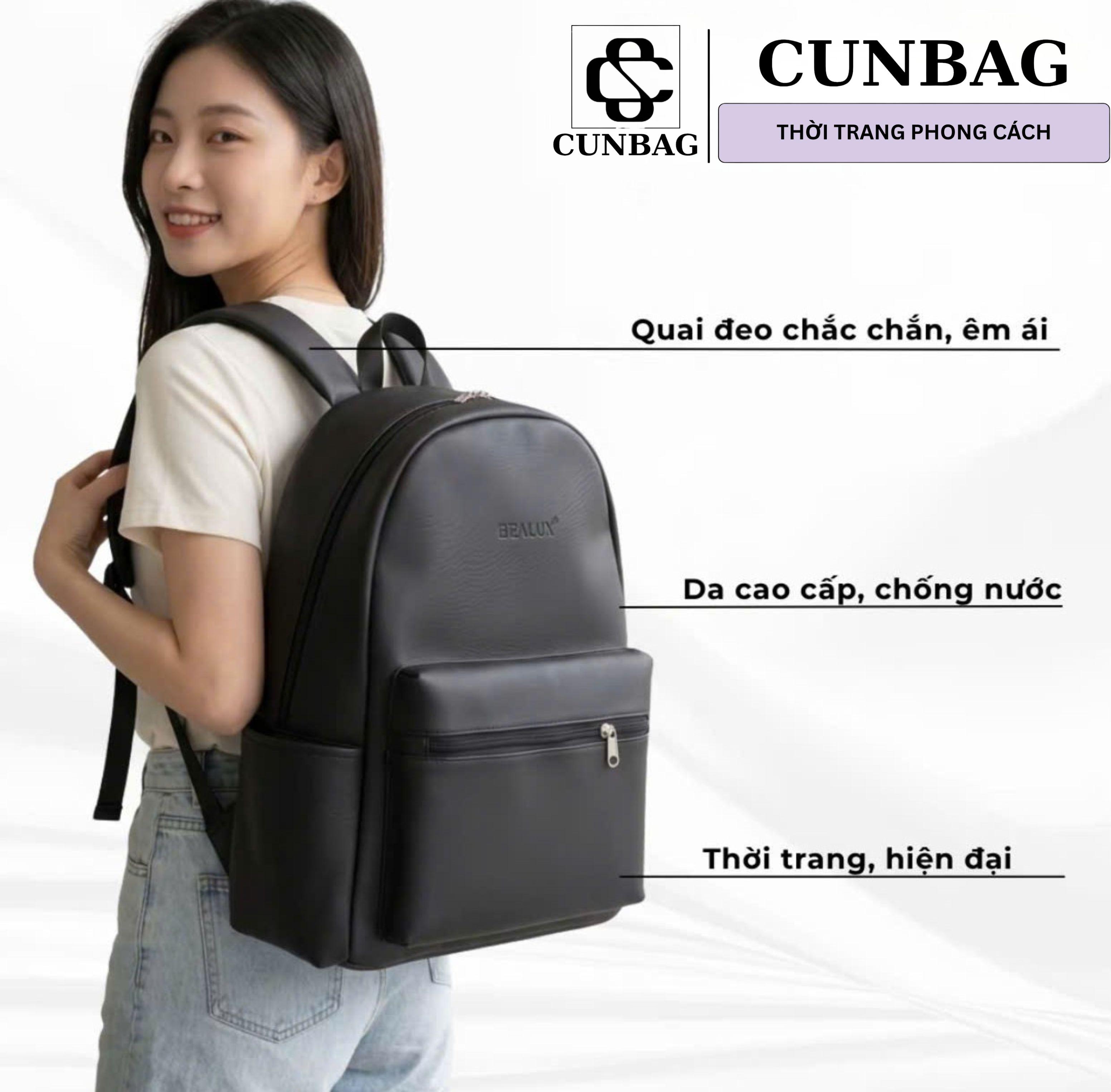 (Không Móc Khóa) Balo Thời Trang Unisex Chống Nước Đựng Đi Học Đi Làm Phong Cách Hàn Quốc BL087_thumbnail_1