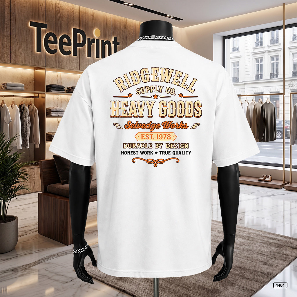Áo thun nam ridgewell supply form rộng TeePrint 4401_thumbnail_3