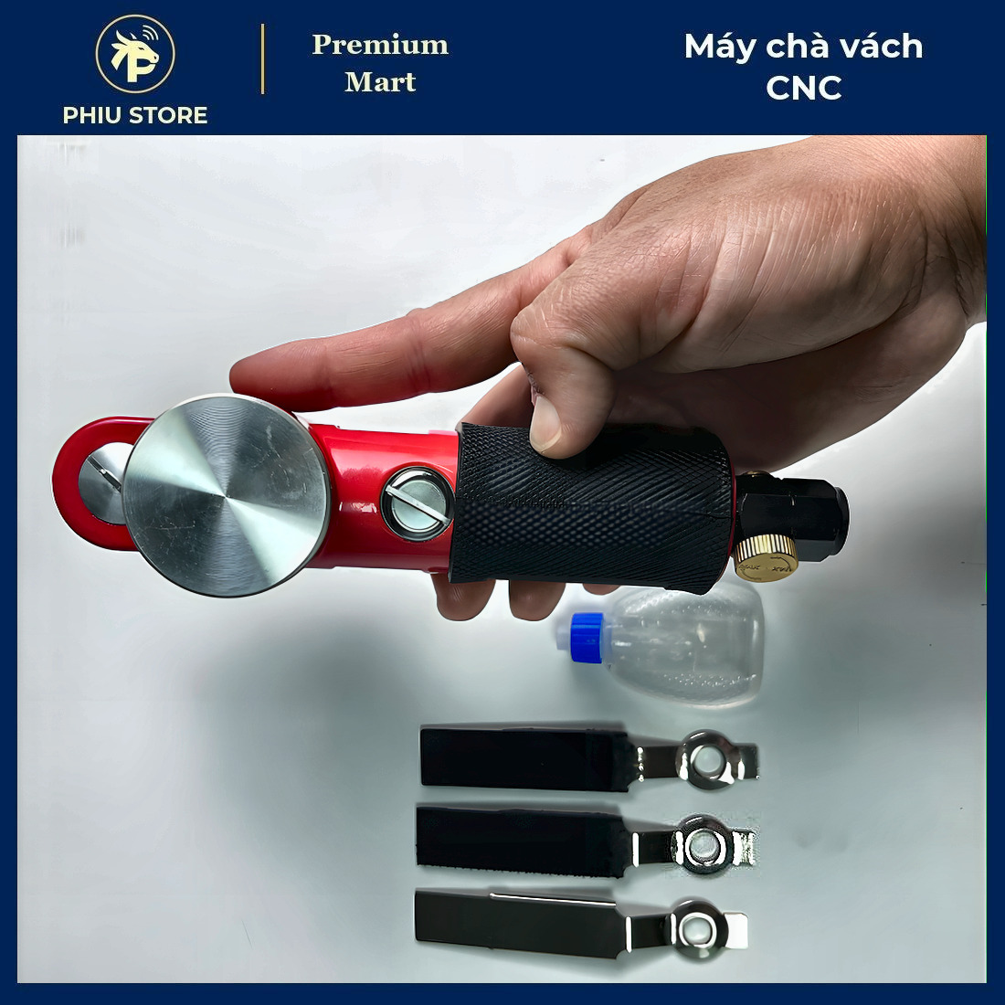 Máy chà vách CNC, máy chà nhám hơi cầm tay, máy chà nhám khí nén, máy chà nhám mini cầm tay, đế 60x17mm, PHIU STORE_thumbnail_4