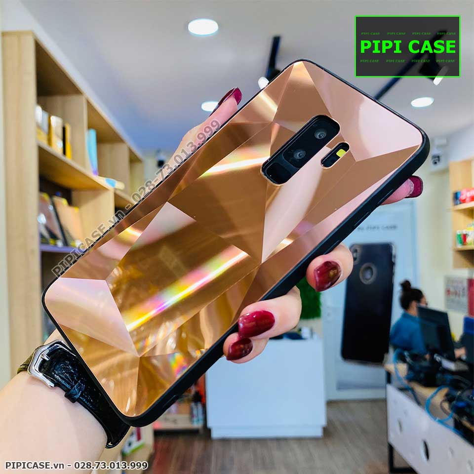 Ốp Lưng Samsung S9 - Kim Cương 6D - Nâu_thumbnail_2