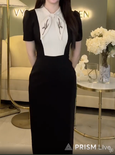 Đầm Bút Chì Ly Ngực Cổ Vạt_thumbnail_5