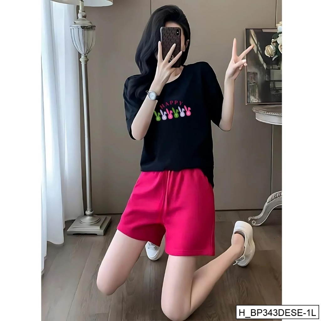 [XẢ KHO BỘ FORM RỘNG] -  Bộ quần áo thun nữ dáng rộng nhiều hình in - LOZA XB013_thumbnail_60