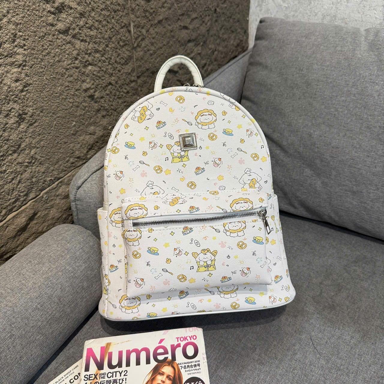 Balo Thời Trang Nữ Cunbag Họa Tiết Chibi Đáng Yêu Balo Đeo Vai Nhiều Ngăn Màu Pastel Đi Chơi BL438_thumbnail_3