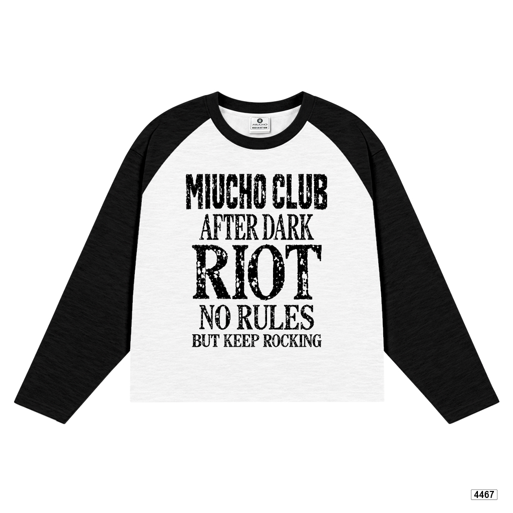 Áo tay dài boxy unisex cổ tròn cotton xược Miucho 4467_thumbnail_0