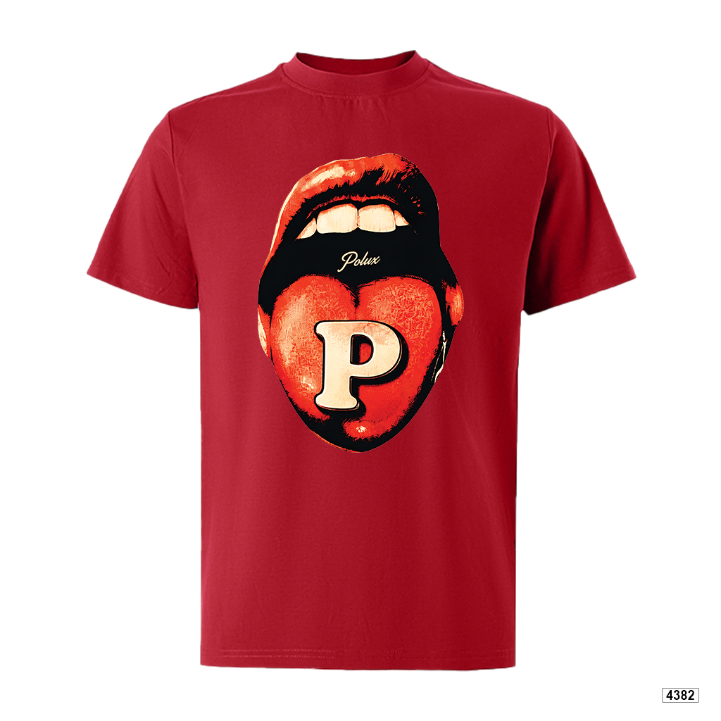 Áo thun nam Red Lips Graphic form rộng cá tính Polux 4382_thumbnail_13