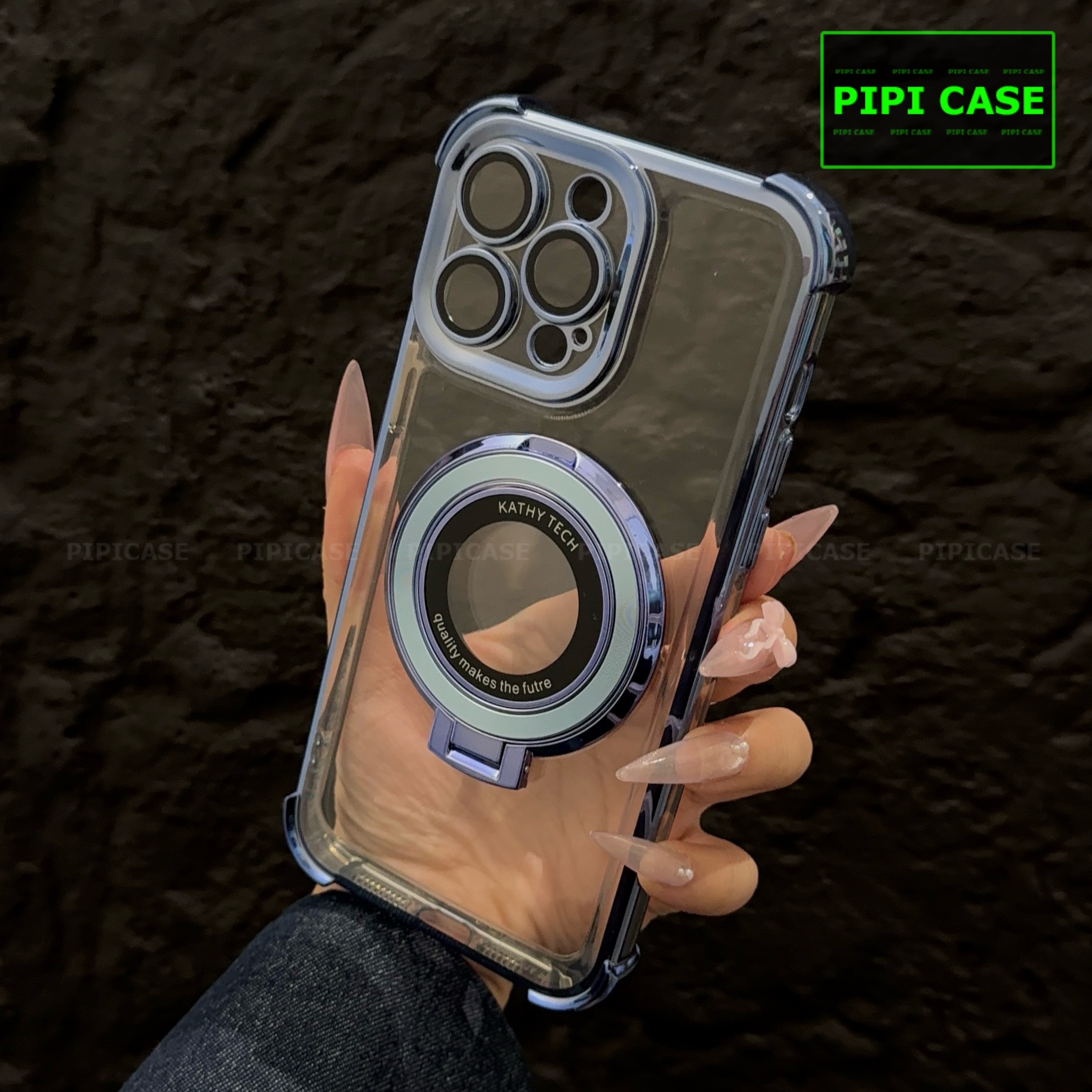 Ốp Lưng iPhone 15 Pro Max - Ven - Xanh Nhạt_thumbnail_1