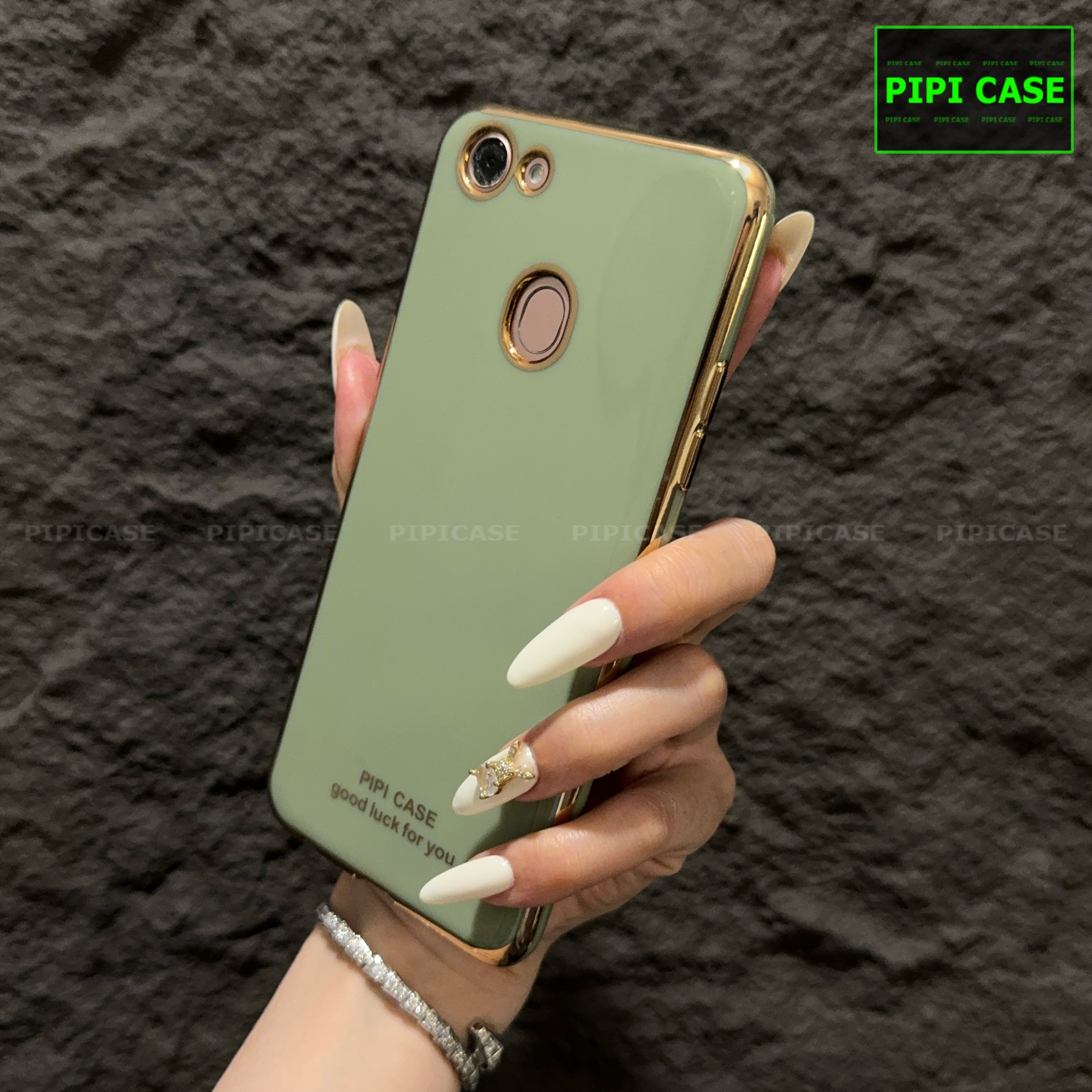 Ốp Lưng Oppo F5 - Royal - Xanh Cẩm Thạch