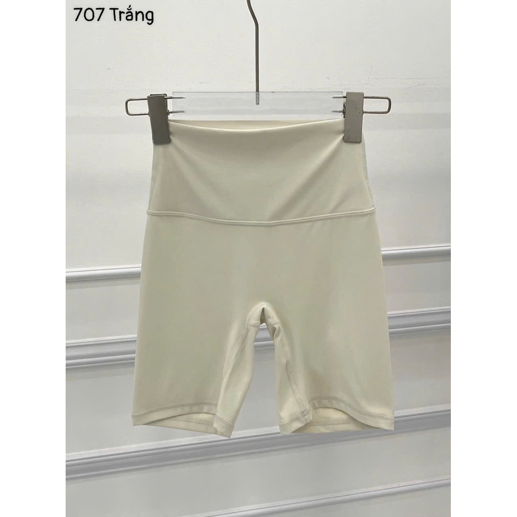 Quần Đùi Thể Thao Tập Gym Chạy Bộ Nữ Yumiisportswear Lulu 707 Lưng Cao Không Tụt Dáng Ôm Body Vải Co Dãn Thấm Hút Mồ Hôi_thumbnail_1