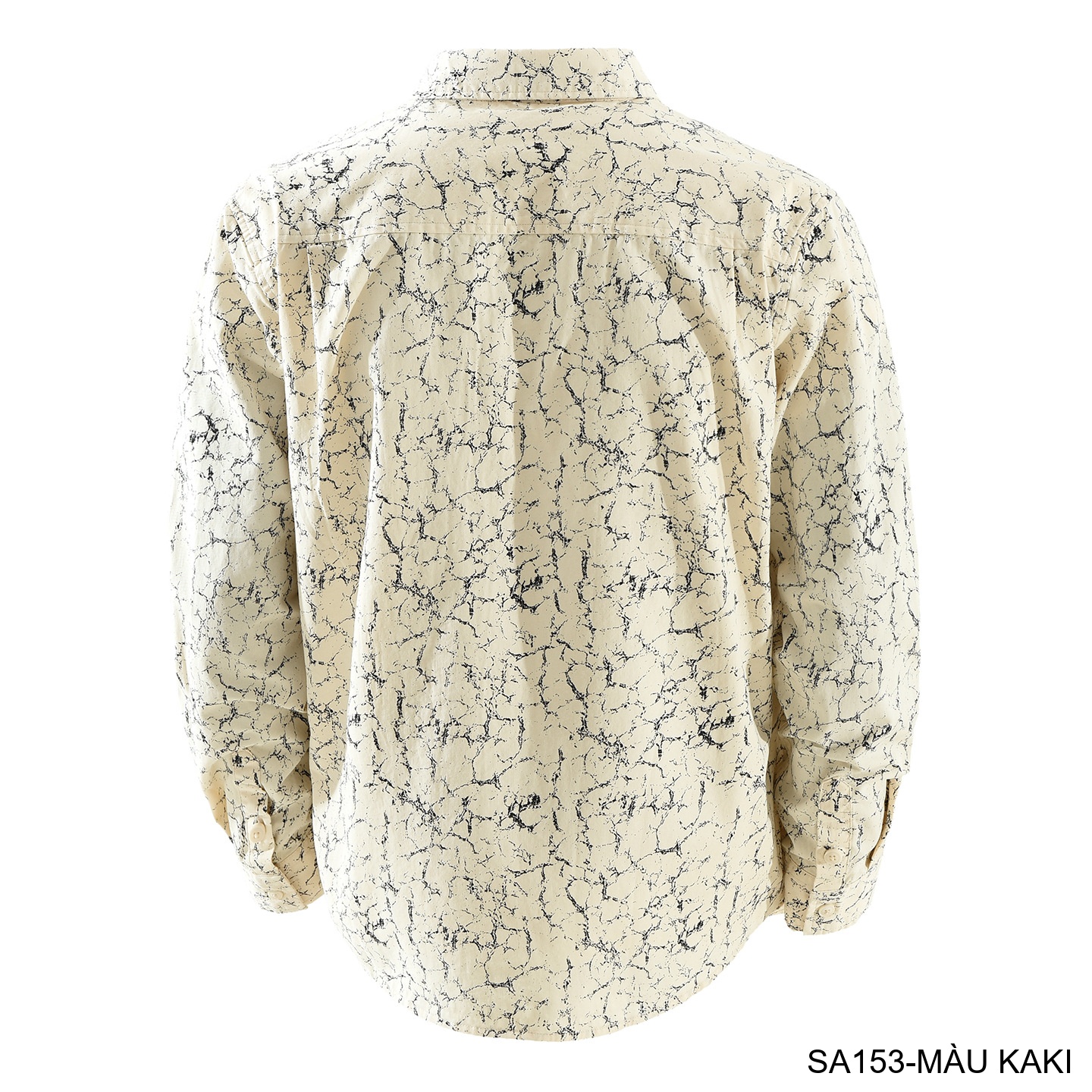 SA153 - Áo sơ mi nam dài tay họa tiết thời trang, dáng rộng thoải mái, phong cách streetwear