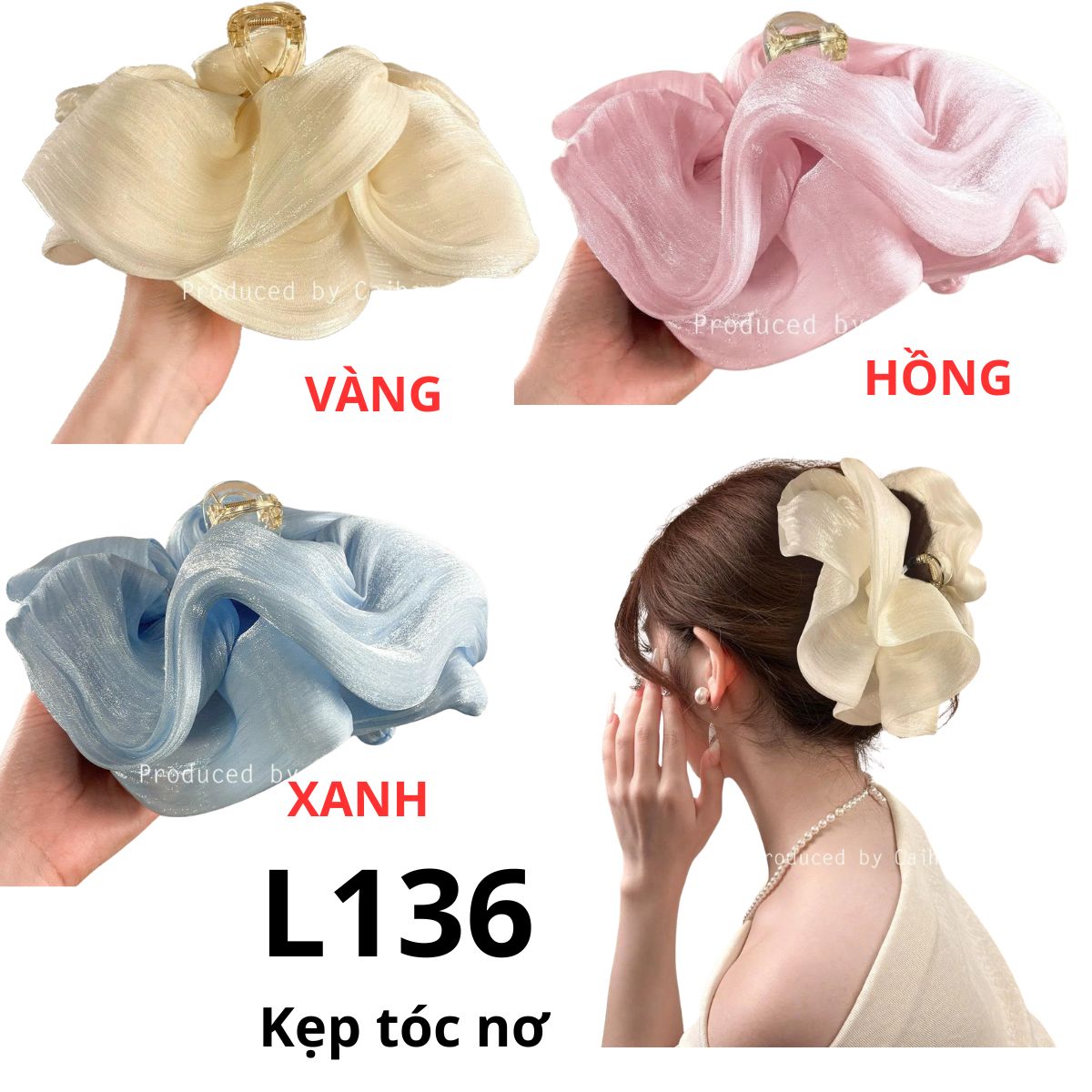 L136- Kẹp tóc nơ
