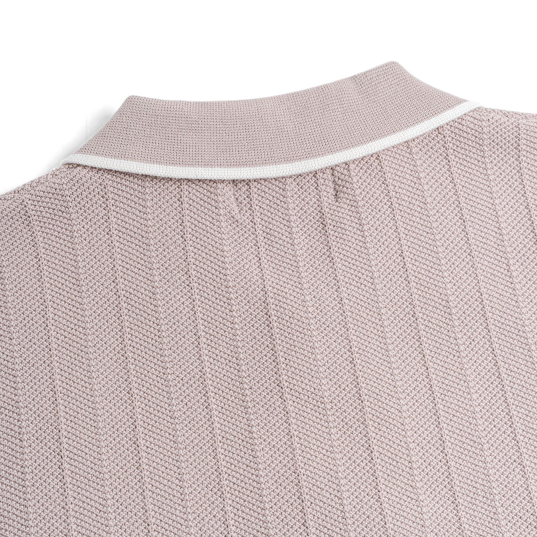 Polo Dệt Kim Herringbone Phối Viền Cổ_thumbnail_17
