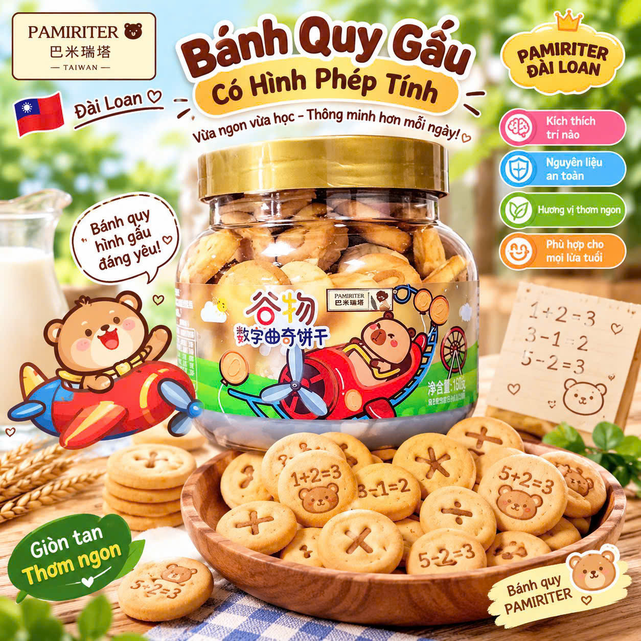 BÁNH QUY GẤU PAMIRITER